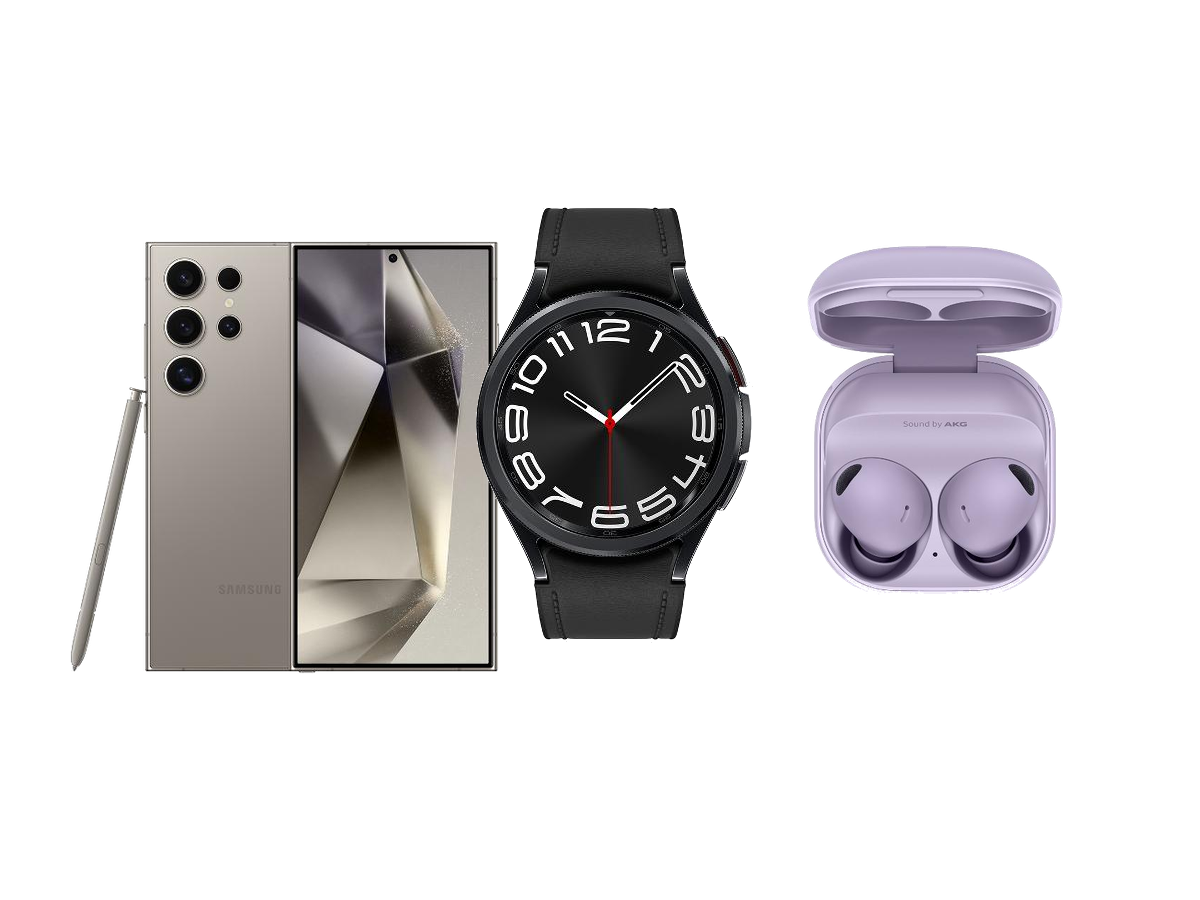 Комплект Samsung: Galaxy S24 Ultra, Watch 6 Classic и Buds 2 Pro
