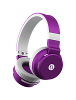 Фиолетовые накладные Bluetooth-наушники