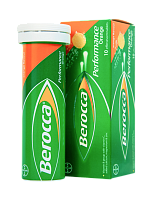 Berocca Performance Orange таблетки 10 шт, витамины для энергии