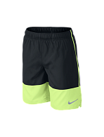 Шорты спортивные Nike чёрно-салатовые