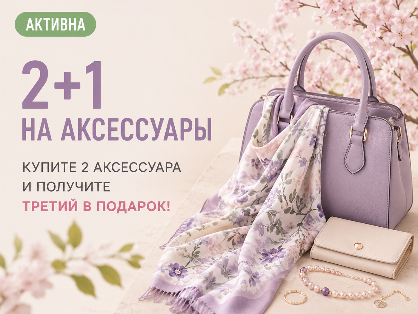 2+1 на аксессуары