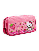 Пенал детский Hello Kitty с принтом клубнички, для школы и офиса